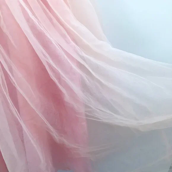 Pink Party Dress for a Princess! White Lace Tulle Ballgown Easter Flower Girl - Picture 11 of 15